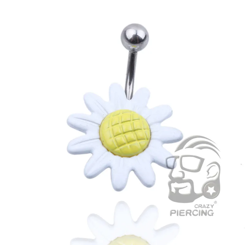 Желтые или белые кольца в виде подсолнуха | Украшения и аксессуары