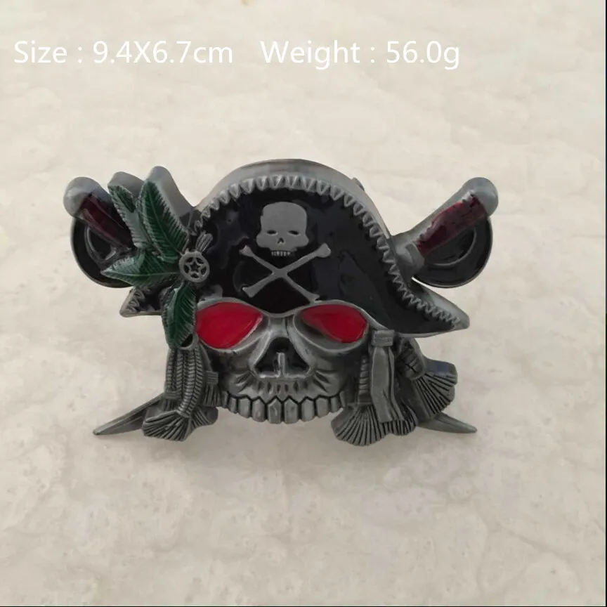 Новый стиль высокое качество крест Пираты нож Череп Металл пряжка на ремешке