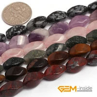 6x12mm twist jewelry beads natural stone beads select rose quartzs aventurine amethysts red jasperstiger eyewholesale