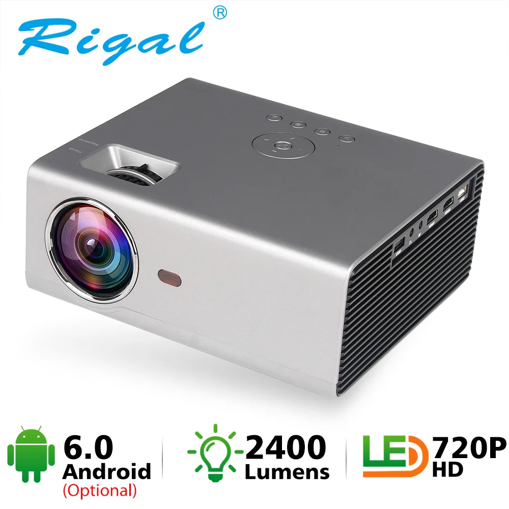 Rigal мини светодиодный проектор RD825 Native1280 x 720P Android 6 Поддержка HD1080P портативный 3D ТВ домашний кинотеатр wifi Bluetooth projetor