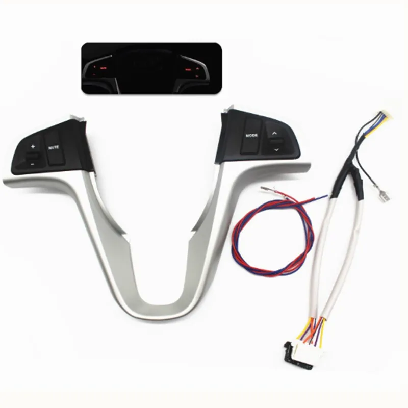 Синяя подсветка с bluetooth для Hyundai VERNA SOLARIS многофункциональные кнопки управления