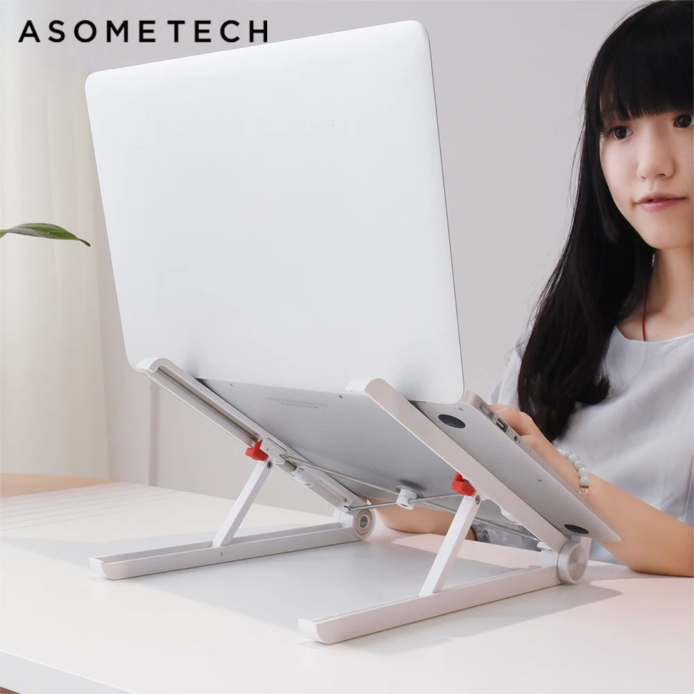 Регулируемая Складная подставка для ноутбука для Macbook Pro Air Stand настольная подставка для ноутбука поддержка подъемного излучающего портативного компьютера держатель