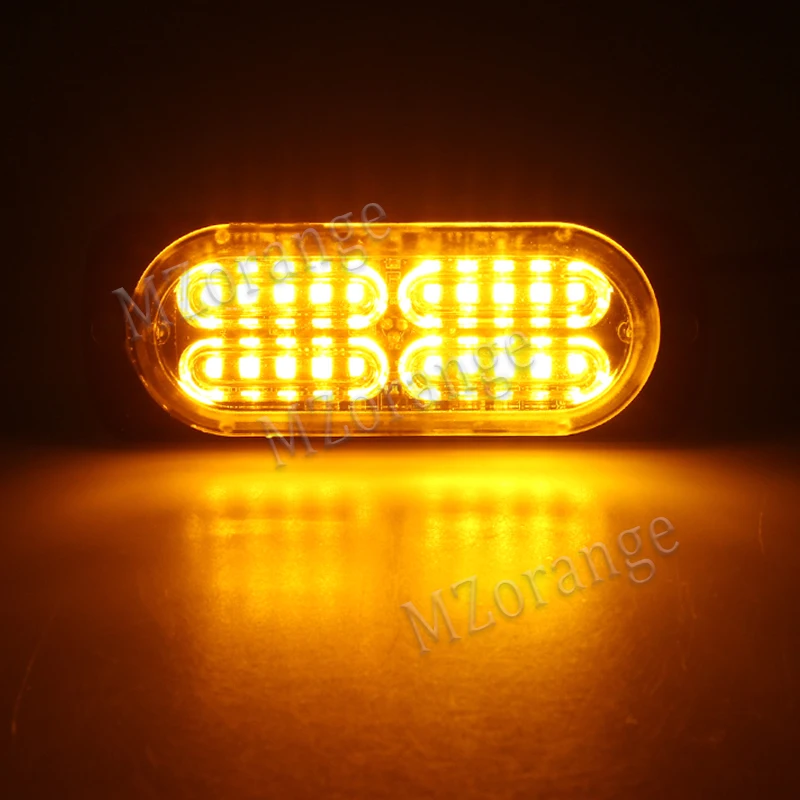 MZORANGE1PCS ультра-тонком высоком Мощность Водонепроницаемый 12 V-24 V 20 светодиодный автомобиль грузовик, можно использовать при аварийной ситуации Strobe Предупреждение сигнальные полицейские светильник красный