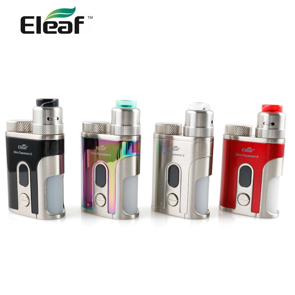 Оригинальный набор Eleaf Pico Squeeze 2 с атомайзером кораллового цвета RDA Емкость 6 5 мл