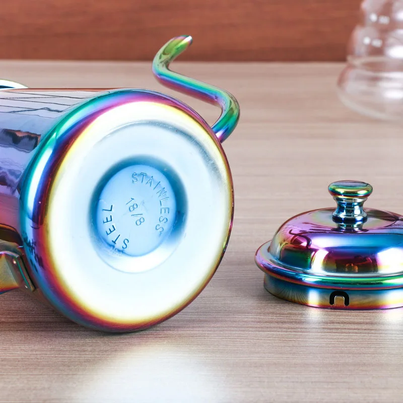 Полезная кофейная кастрюля с длинным горлышком капельная 650 мл нержавеющая сталь