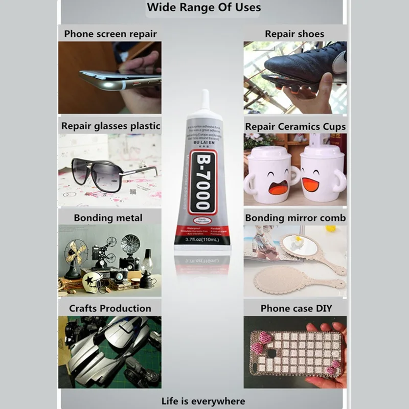 b 7000 25ml super liquid glue multipurpose adhesive diy jewelry rhinestone crafts fix phone screen glass b7000 glue nail gel pen free global shipping