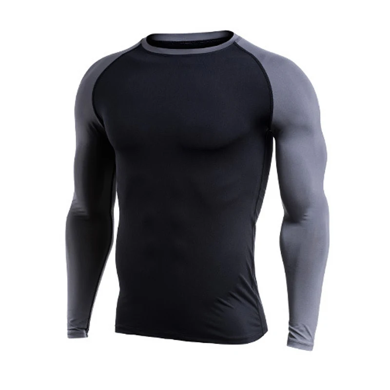Эластичная Мужская футболка для бега с длинным рукавом 5XL 6XL|Беговые футболки| |