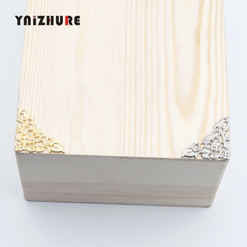 Деревянная коробка из цинкового сплава винная протектор фурнитура для украшения
