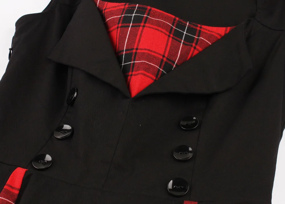 S-4XL, женское платье на булавке, Ретро стиль,, Ретро стиль, 50s 60 s, рокабилли, клетчатое, свободное, летнее, женское платье, Элегантная туника, Vestidos