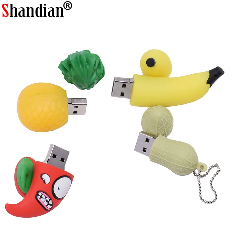 USB флеш накопитель POWERONE fruit chili флешка с изображением ананаса карта памяти моркови