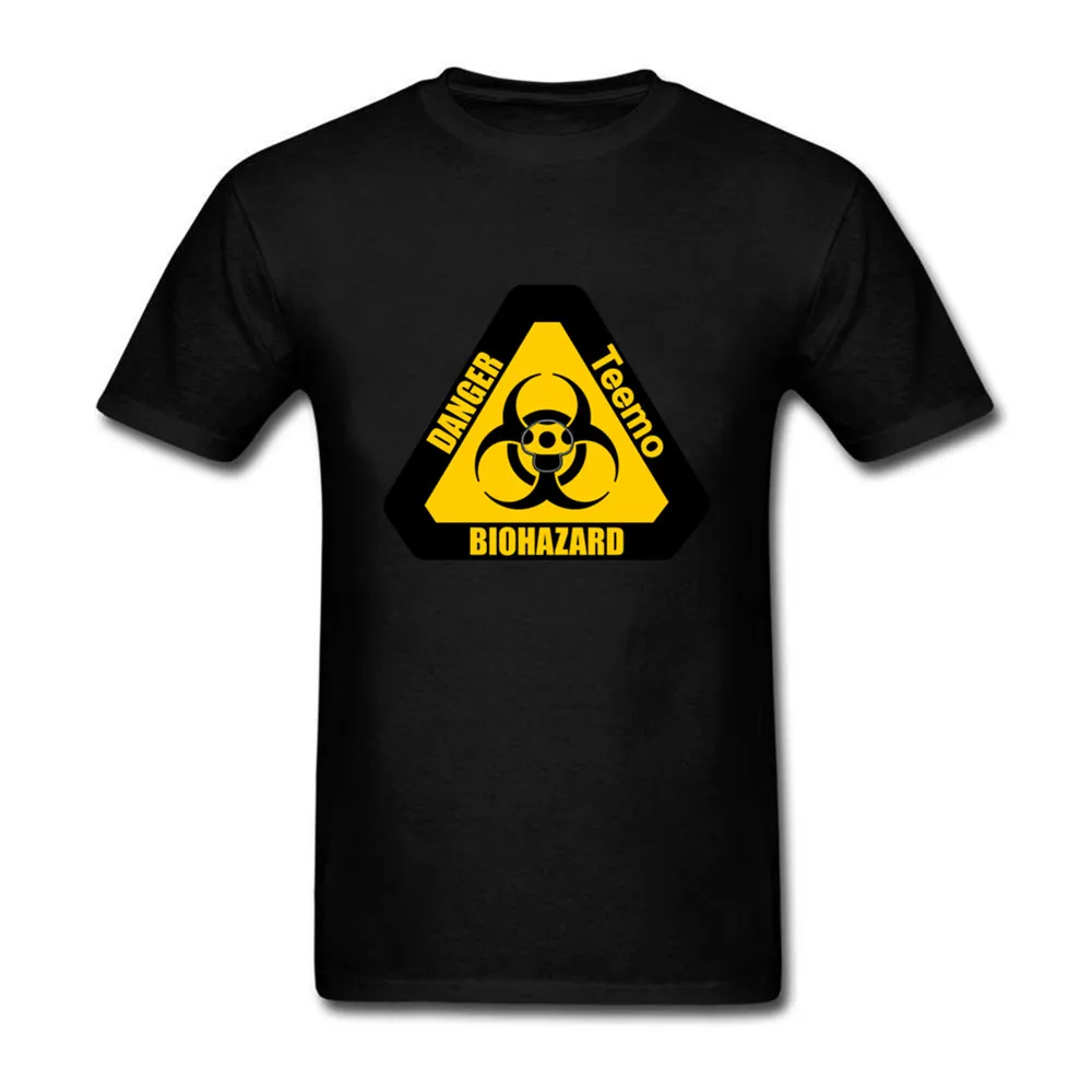 Для мужчин футболка Teemo BioHazard Дизайн Crewneck рок костюм музыка xxxtentacion Ирвинг|Мужские