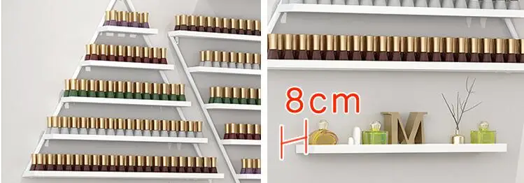 Маникюрный магазин, арт-полки для ногтей, полка для лака для ногтей, витрина, настенные подвесные полки для штатива