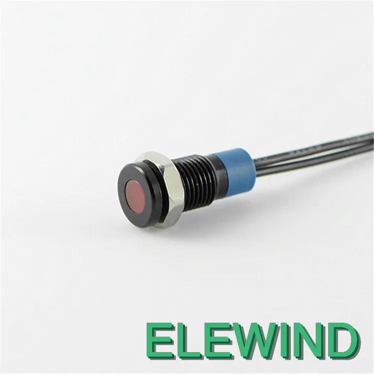 8 мм Черный Водонепроницаемый светодиодный индикатор (Фотогалерея/X/R/12