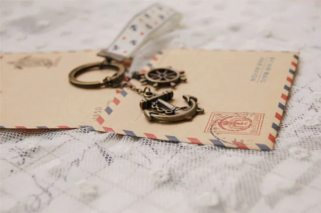 Цепочка для ключей с морским якорем и шнурком K005|key chain|key key chainanchor chain |
