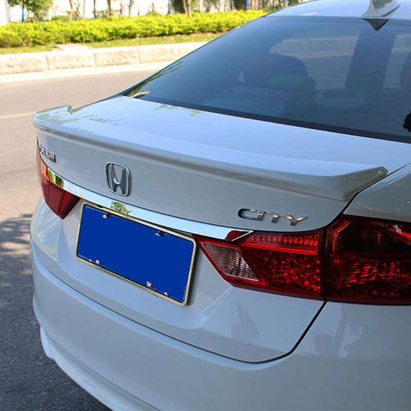 Для Honda City спойлер 2015 2016 2017 автомобильное украшение в виде хвостового крыла ABS