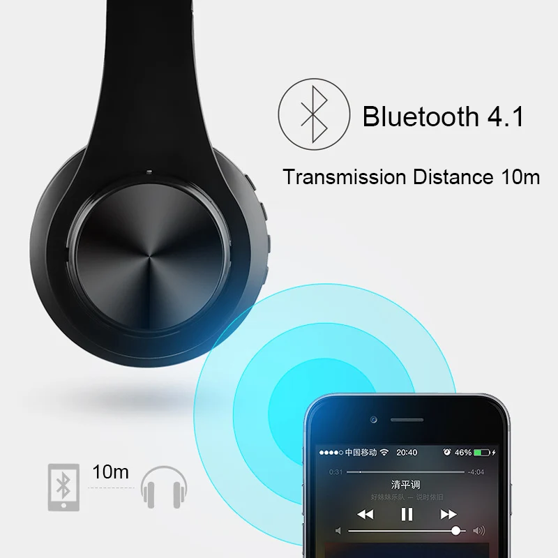 M. uruoi наушники бас динамик Bluetooth гарнитура для музыки MP3 плеер Беспроводные