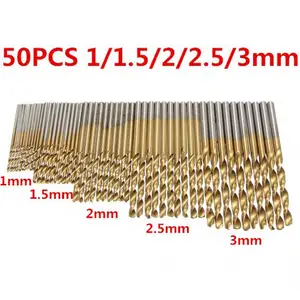 50 шт.компл. спиральное сверло набор пилы шпильки для волос, заколки-Сталь Титан сверла, покрытые нитями высокоскоростного машина для обработки деревянных инструмент 11.522.53 мм для металла