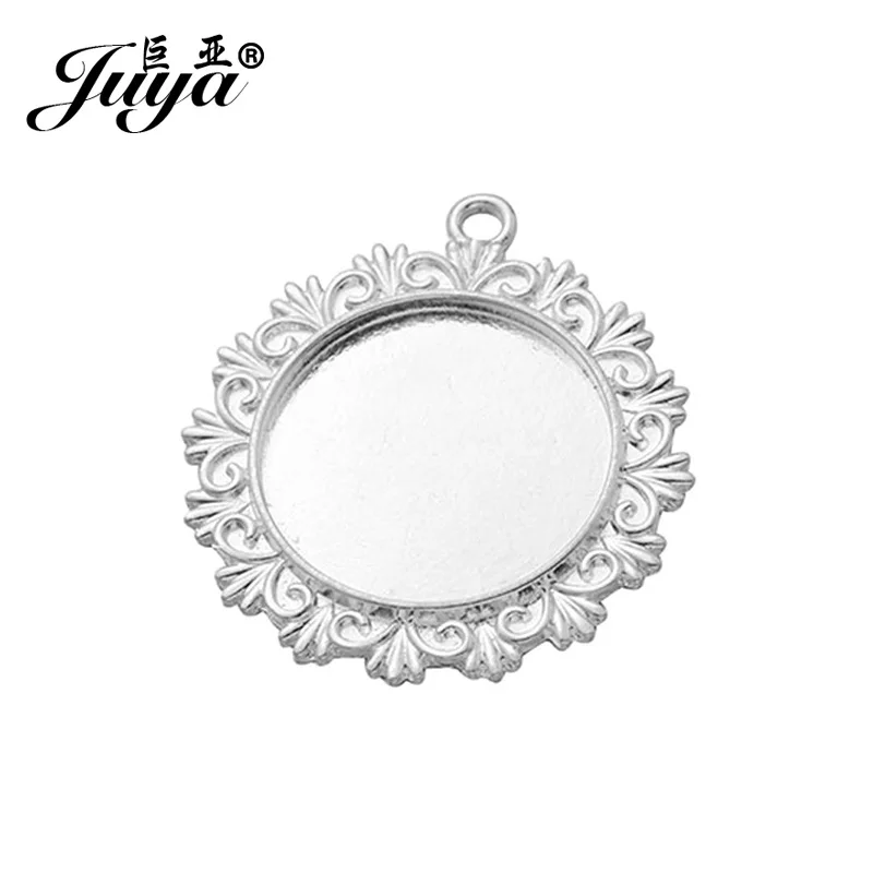 JUYA Fit 30 мм Стеклянная Камея Кабошоны рамка Базовая установка для Diy ювелирных