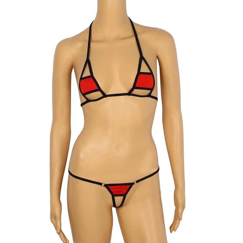 Комплект женского нижнего белья из 2 предметов самозавязывающийся мини микро