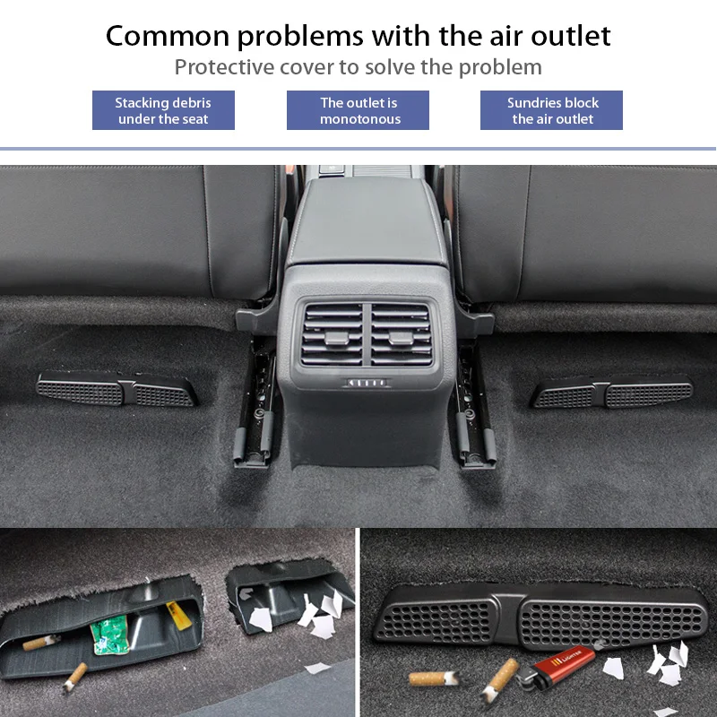 Оконная решетка для вентиляционного отверстия под сиденье Volkswagen VW CC Tiguan MK1 Golf 7 5