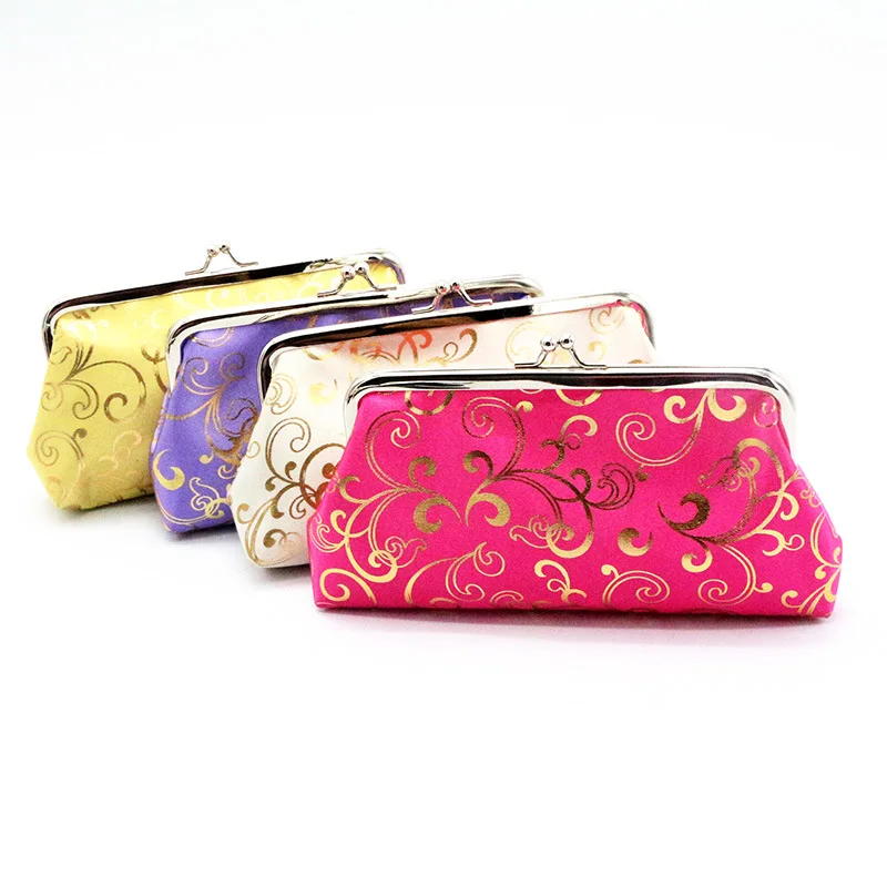Новинка 2017 кошелек для монет Шелковый как национальный стиль ретро Дамская