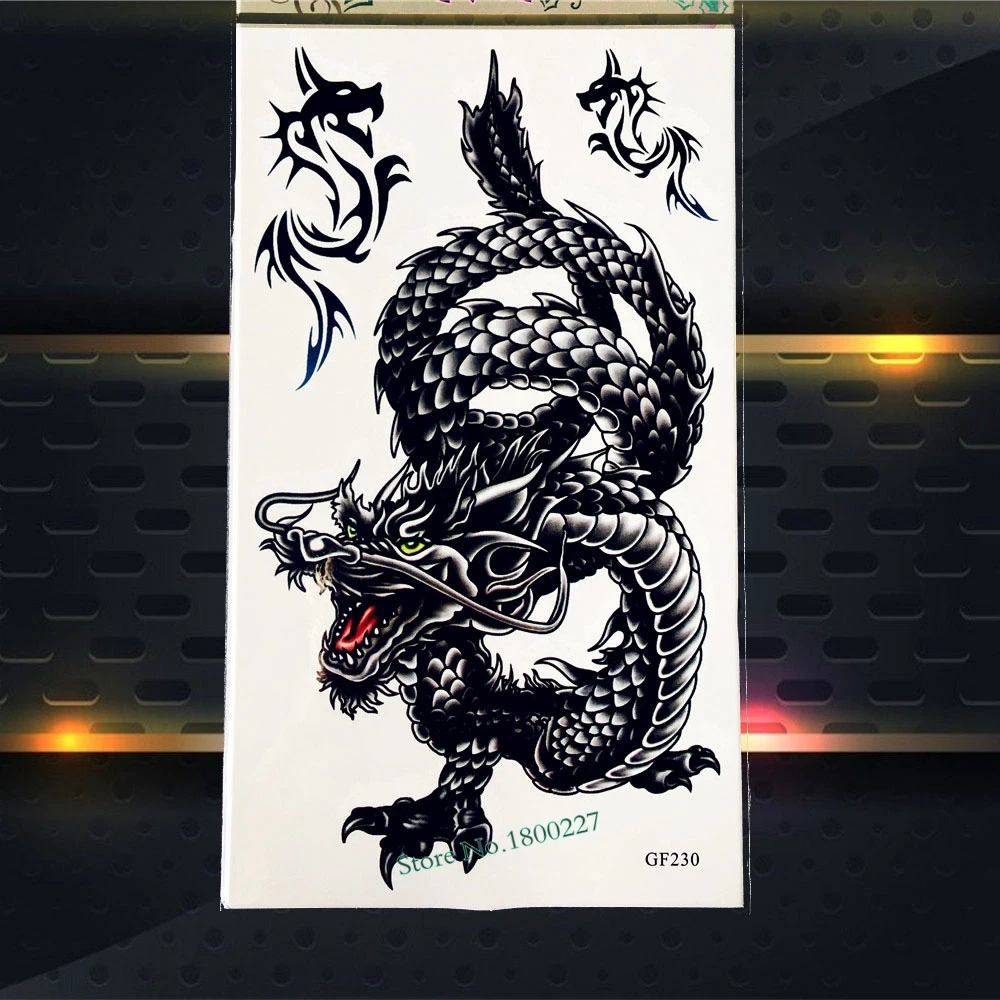 Черный надписи котировки водонепроницаемый Поддельные Временные татуировки