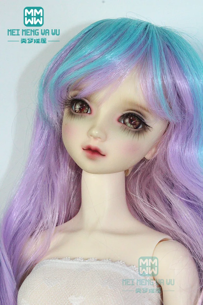 Парики для кукол 1/3 1/4 1/6 BJD/SD радужные большие волнистые кудрявые волосы 001|hair for