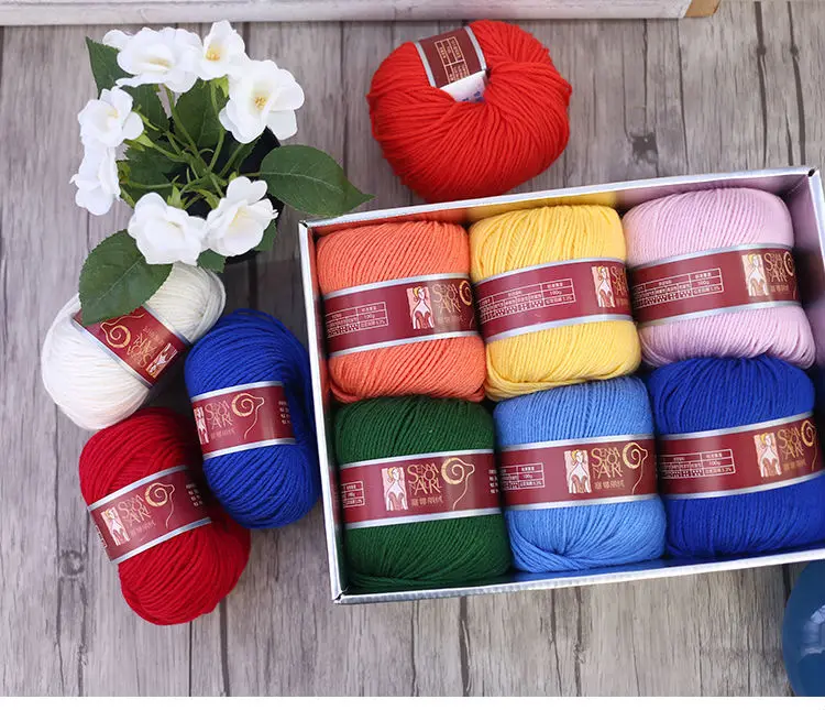 Бесплатная доставка овечья шерсть биологический кашемир пряжа Toyobo для ручного