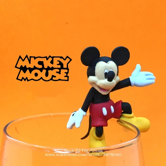 Disney Mickey Mouse 4 5 см 3 стиля мини кукла фигурка аниме украшение коллекции игрушка