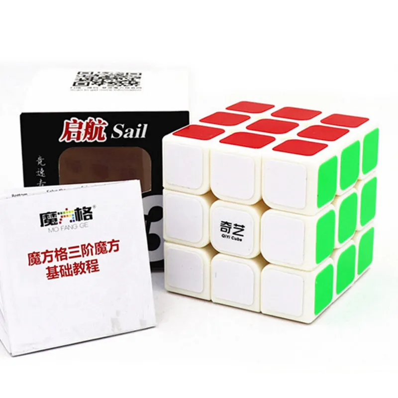 Профессиональный QIYI 3X3X3 куб 5 6 см 3x3 скорость для магического антистресс наклейка