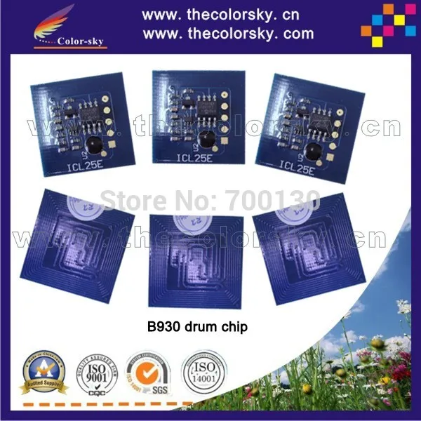 4 шт./лот совместимый счетчик барабанчика чип сброса для OKI B930 B 930 1221701 BK 60K (TY