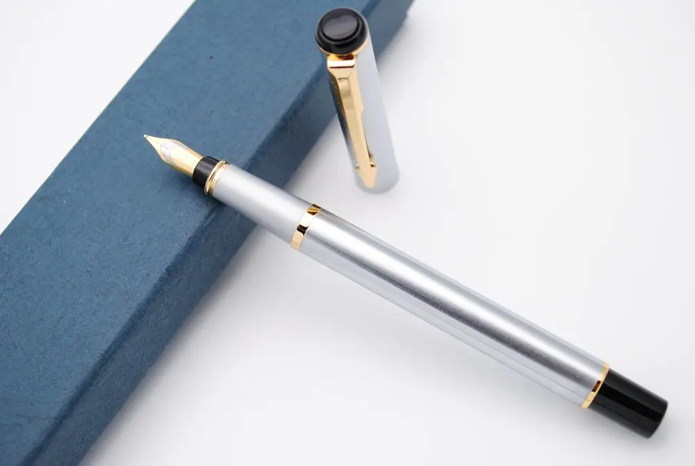 Перьевая ручка BAOER 801 стальной корпус F Nib|Перьевые ручки| |