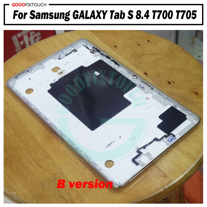 Задняя крышка аккумулятора высокого качества для Samsung GALAXY Tab S 8.4 T700 T705, дверца корпуса ремонтных запчастей на замену.