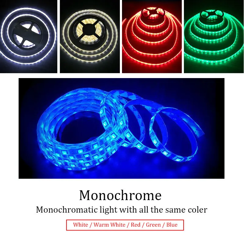RGB LED STRIP For TV Backlight SDM 3528 DC 5V 6V white/warm white Application lamp 0.5M 1M 2M 3M 4M 5M | Лампы и освещение