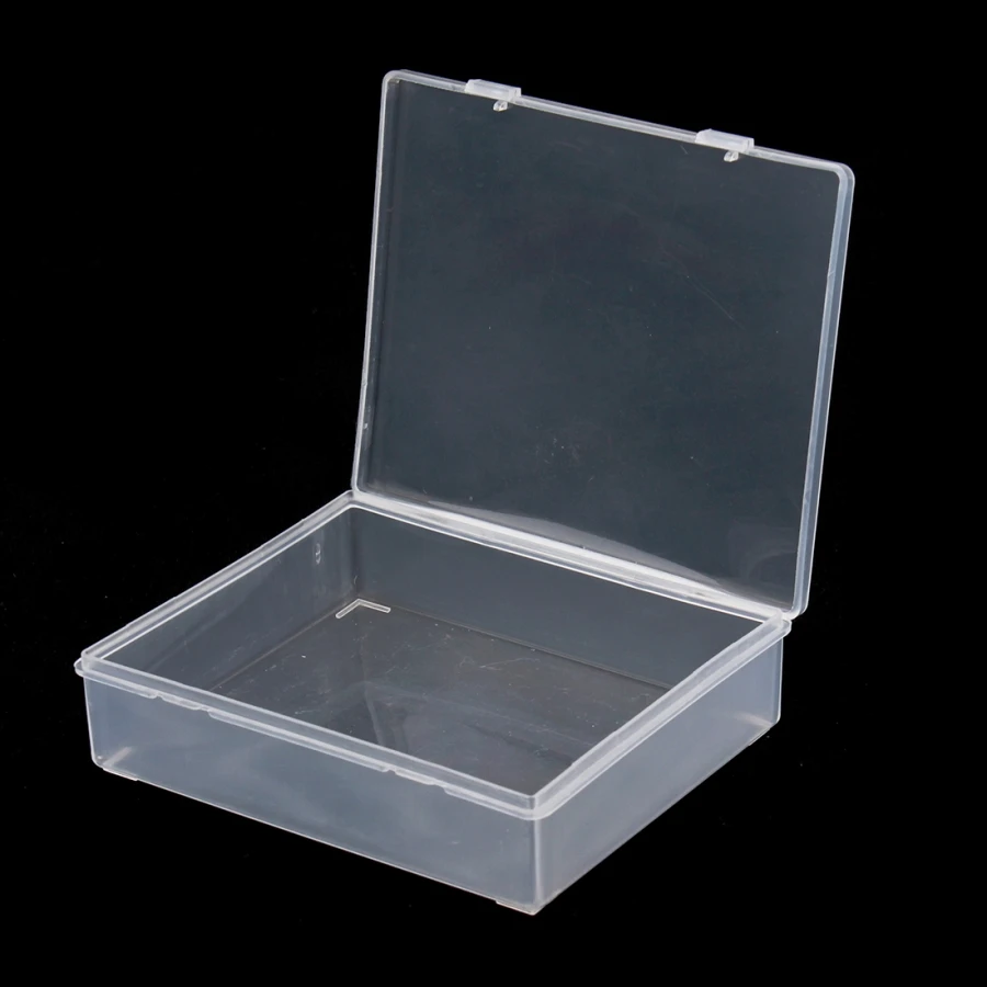 Sauvoo New 5pcs Plastic Square Compartment Necklace Bead Jewelry Clear Storage Box Case Holder Craft Organizer Wholesale Price | Украшения