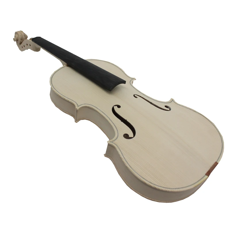 Необработанная белая скрипка на выбор 10 лет натуральный сушеный кленовый верх из