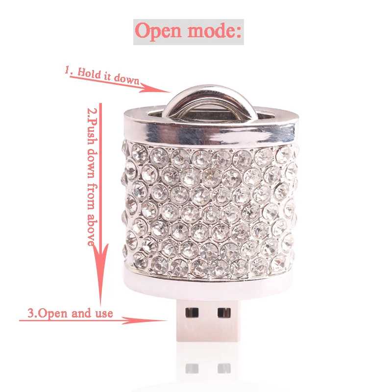 Кристальный замок USB флеш накопитель флешка 2 0 Флешка 4G 8G карта 16G 32G памяти