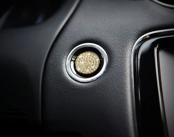 Chrome Car Engine Stop Push Button Cover Trim For Range Rover Vogue Autobiography Sport Evoque Styling | Автомобили и мотоциклы