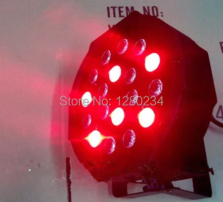 Недорогой диджейский светильник 18 шт. * 3 Вт RGB светодиодный плоский par для мини ТВ