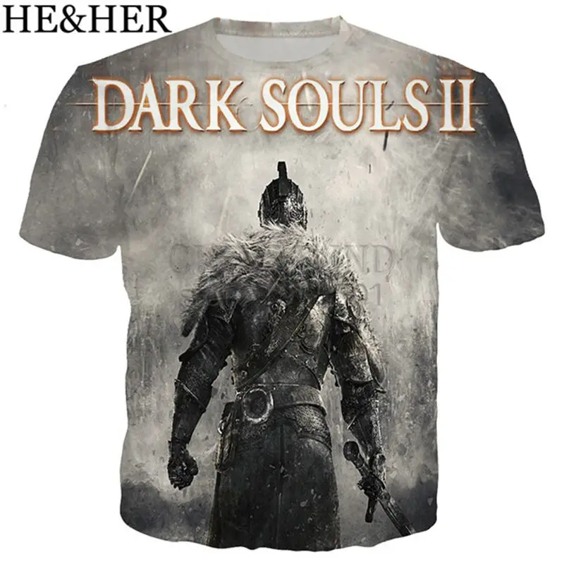 Latest arrival game dark soul t shirt men/women 3D printed t-shirts Short sleeve Harajuku style tshirt streetwear unisex tops | Мужская