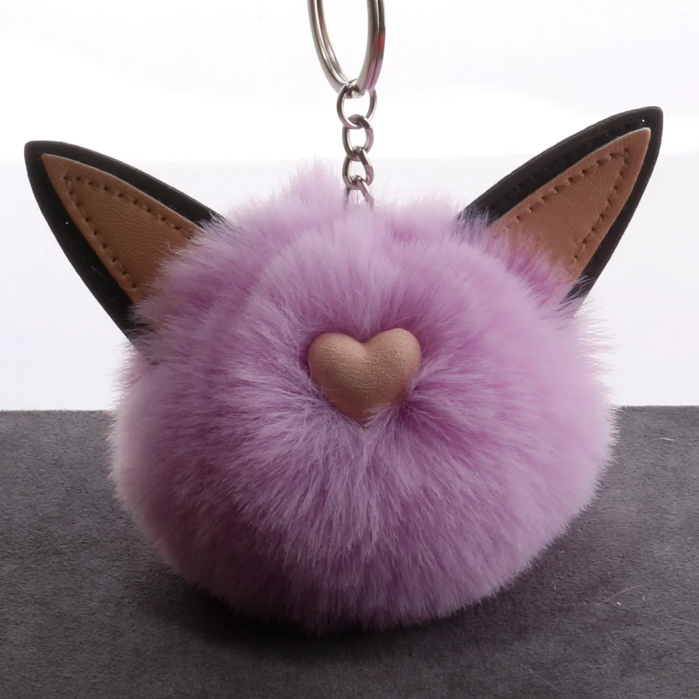Новые мини плюшевый Кот начальник Kawaii меховой шарик мягкие игрушки для ключей
