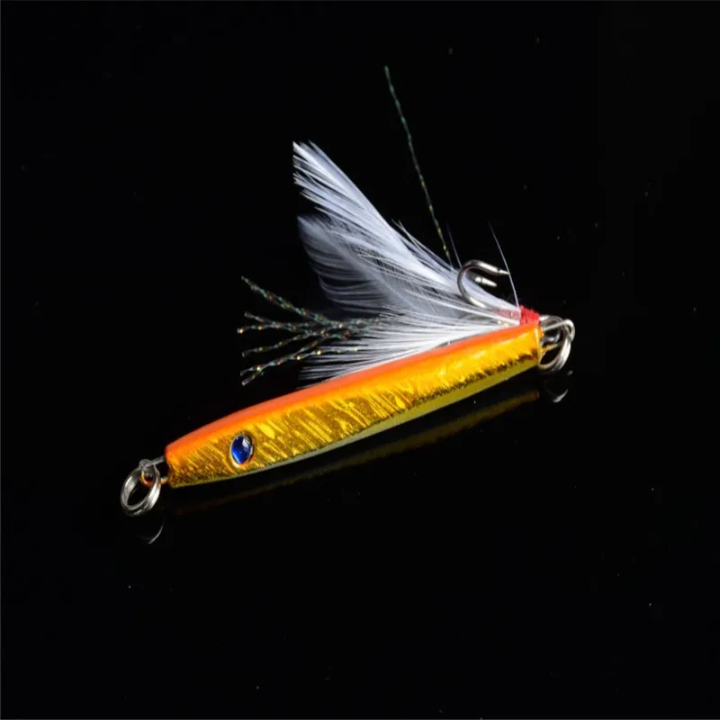 1 pcs Bulk New Lot Laser Jigs Sea Fishing Lures Metal Bait Iron Lead Tackle 5.7cm/11g 2547 | Спорт и развлечения