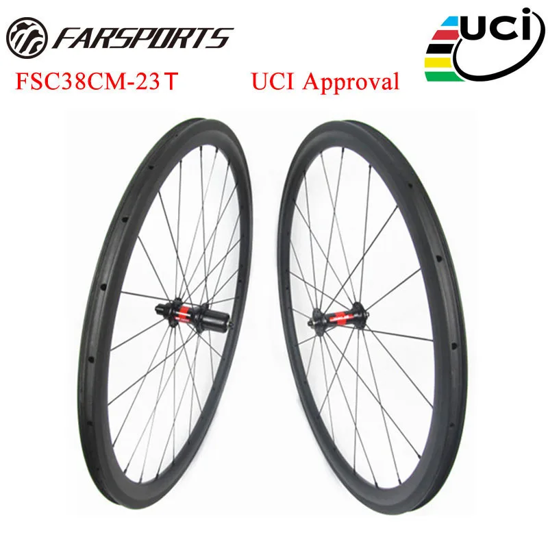 

700C дорожные велосипедные колесные диски 38 мм, глубокие 23 мм, 25 мм, широкоугольные диски, построенные с DT 240 hub 36 ratchets, модернизированные FSC38CM-23T