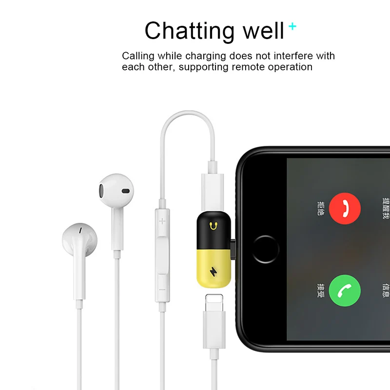 ! ACCEZZ двойное освещение 2 3 в 1 Зарядка и разъем для наушников адаптер iphone X 8 7 Plus