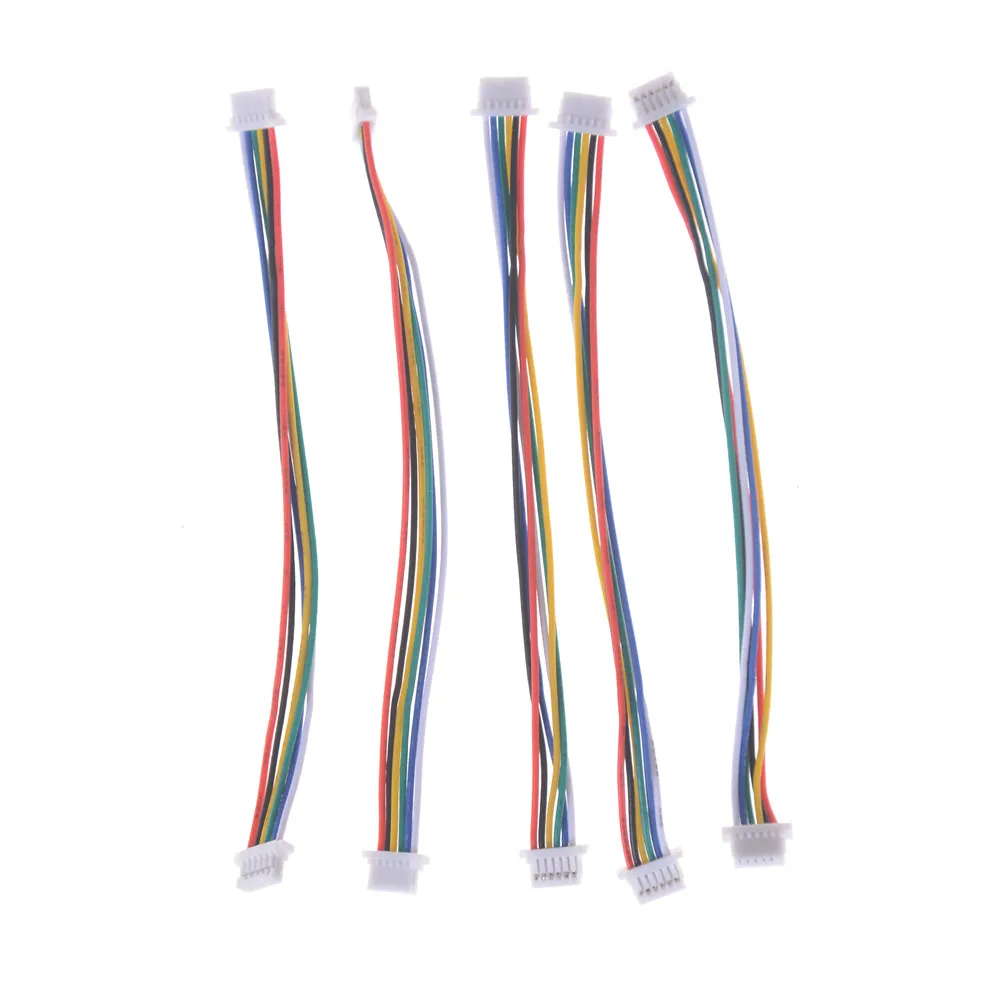 

5pcs/lot Mini Micro SH 1.0mm 6-Pin JST Double Connector Plug Wires Cables 100MM