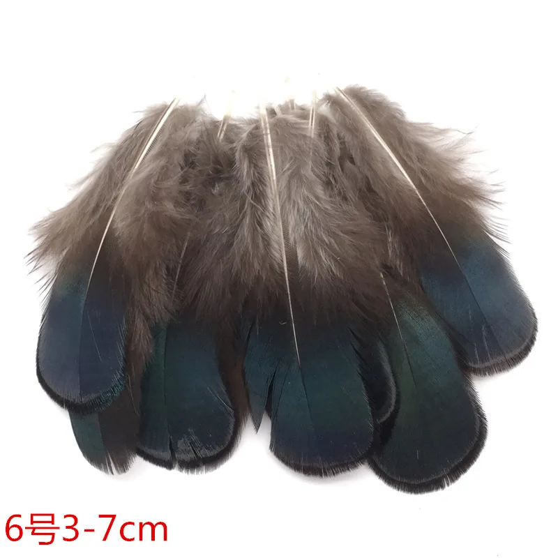 No6 50 шт. 14 видов натурального цвета красивый петух feathers3-15cmpheasant куриное перо для DIY вечерние украшения - Цвет: No6