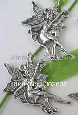 Бесплатная доставка 30 шт. дневные Подвески 33x50 мм A8319|fairy charm|charm charmsilver fairy charms |