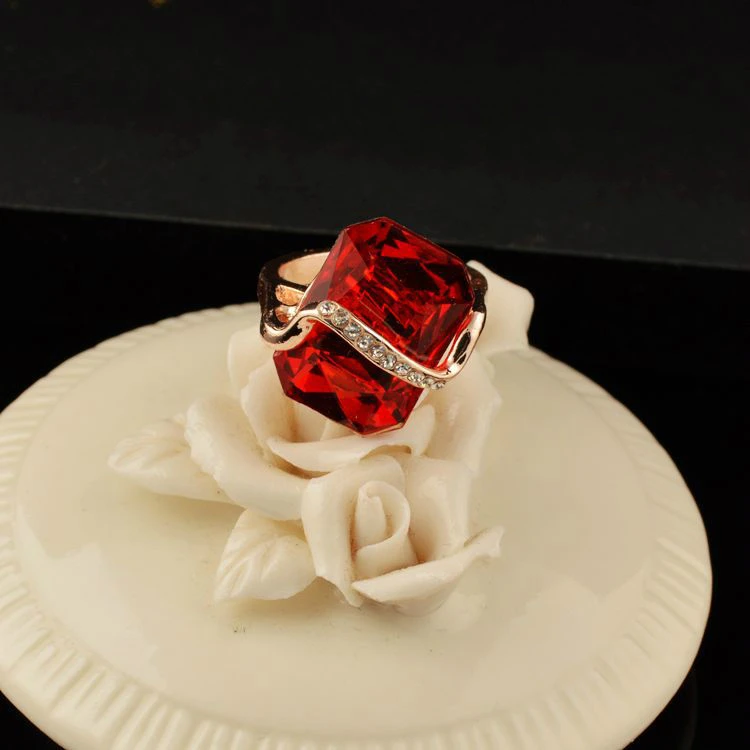 Кольцо женское с разноцветными камнями 50 шт.|crystal ring|stone ringfashion rings women |