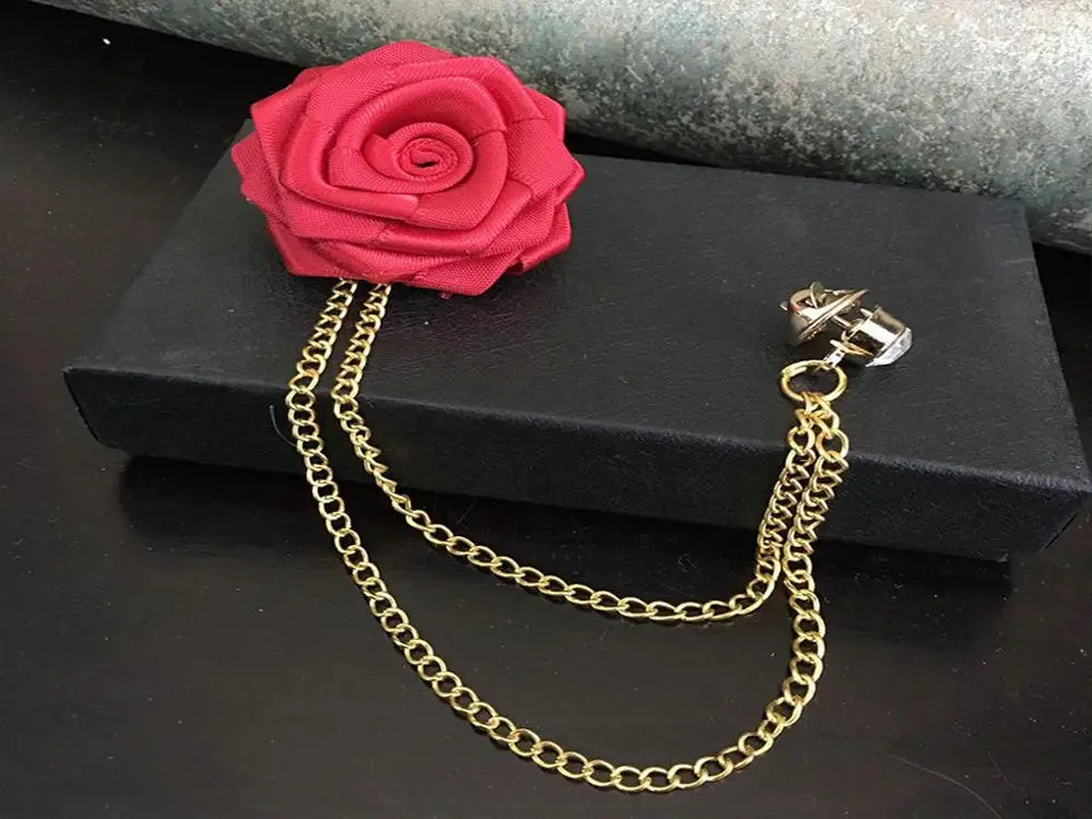 Flower Brooches Унисекс Франция романтический воротник лацкан булавка брошь лук галстук жениха свадебный костюм роза цветок цепь бабочка стразы аксессуары для корсажа - Цвет: Flower Brooches