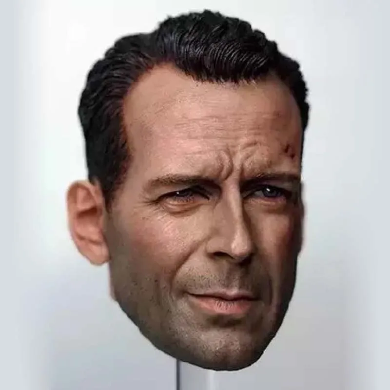Mnotht 1:6 масштаб Брюс Уиллис резьба по голове модель Die hard Battle повреждение мужской